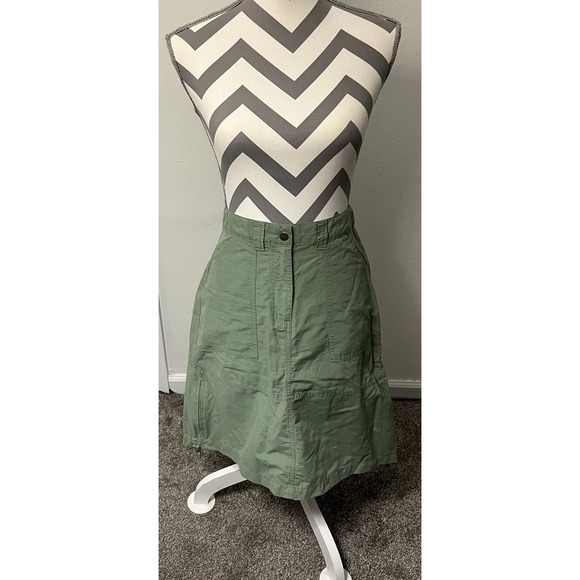 Woolrich Dresses & Skirts - Woolrich Utility‎ Midi Skirt Olive Green Size 6 Size Zipper Back Pockets